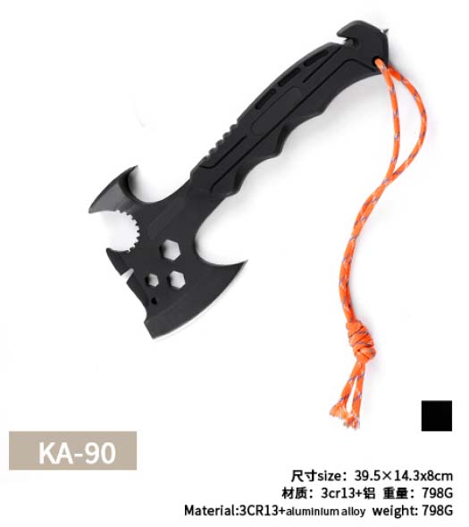 Portable survival hatchet axe